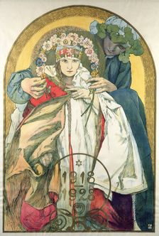Poster for the 10th Anniversary of the Independence of the Republic of Czechoslovakia