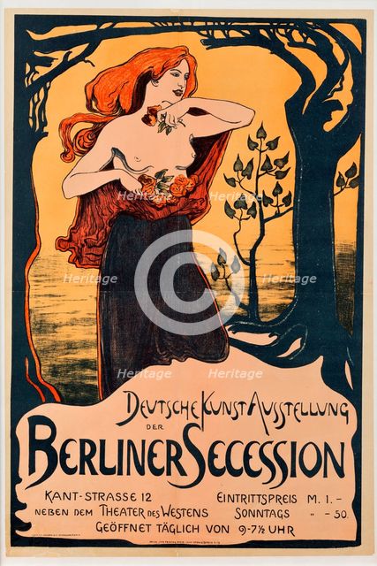 Poster for the Berlin Secession Exhibition, 1899.