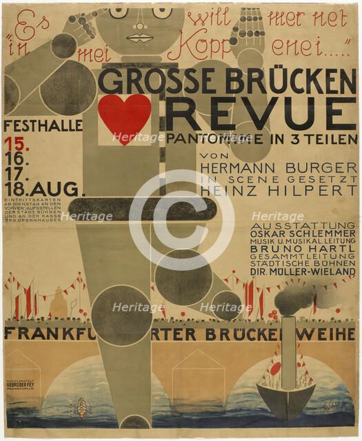 Poster for the Great bridge revue , 1926.