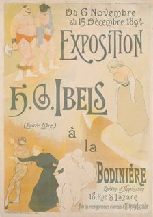 Poster for the Henri-Gabriel Ibels exhibition, 1894. Creator: Ibels, Henri Gabriel (1867-1936)