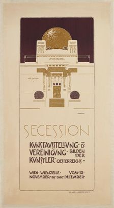 Poster for the II Exhibition of the Vienna Secession, 1898. Creator: Olbrich, Joseph Maria (1867-1908)