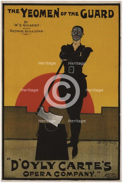 Poster for the Oper The Yeomen of the Guard by Gilbert and Sullivan, 1897. Artist: Hardy, Dudley (1866-1922)