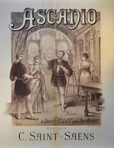 Poster for the Opera Ascanio by Camille Saint-Saëns, 1890