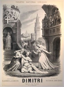 Poster for the Opera Dimitri by Victorin de Joncières, 1876