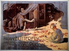 Poster for the Opera Madama Butterfly by G. Puccini, 1904. Creator: Hohenstein, Adolfo (1854-1928)