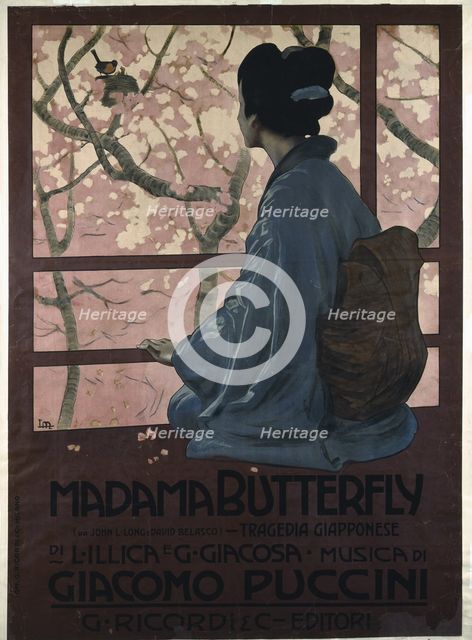 Poster for the Opera Madama Butterfly by G. Puccini.