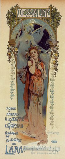 Poster for the opera Messaline by Isidore de Lara, 1899. Creator: Lorant-Heilbronn, Vincent (1874-1912)