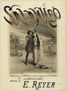 Poster for the Opera "Salammbô" by Ernest Reyer, 1892. Creator: Maurou, Paul (1848-1931)