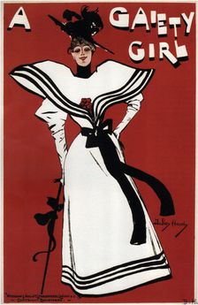 Poster for the musical comedy A Gaiety Girl by Sidney Jones, 1893. Artist: Hardy, Dudley (1866-1922)