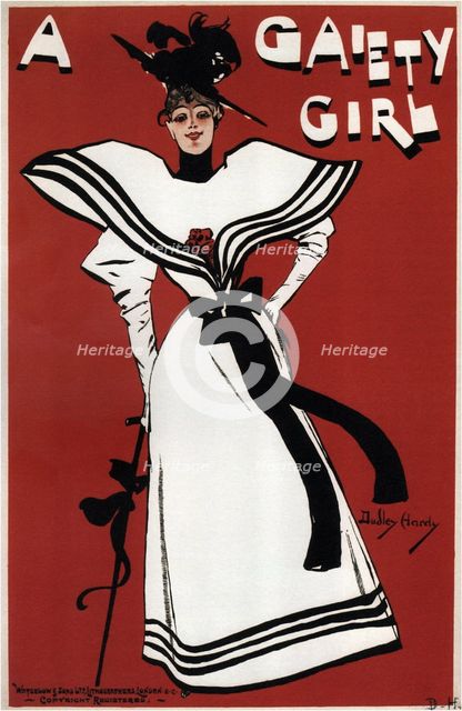 Poster for the musical comedy A Gaiety Girl by Sidney Jones, 1893. Artist: Hardy, Dudley (1866-1922)