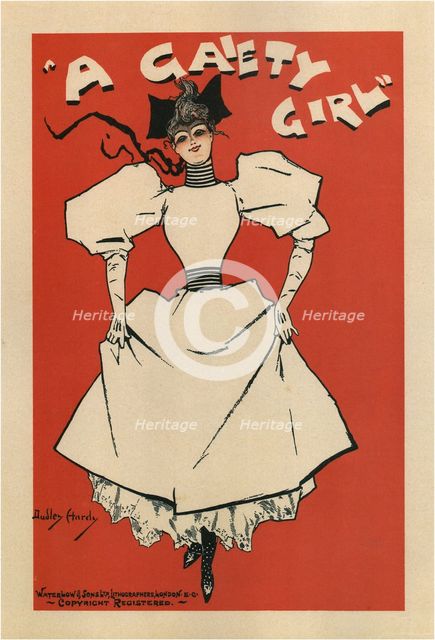 Poster for the musical comedy A Gaiety Girl by Sidney Jones, 1895. Artist: Hardy, Dudley (1866-1922)