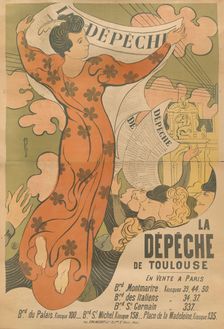 Poster for the newspaper La Dépêche de Toulouse , 1892