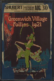 Poster for the stage revue Greenwich Village Follies 1921., 1921. Creator: Unknown