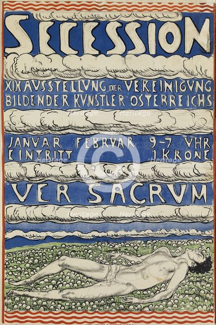 Poster for the Vienna Secession Exhibition, 1904.