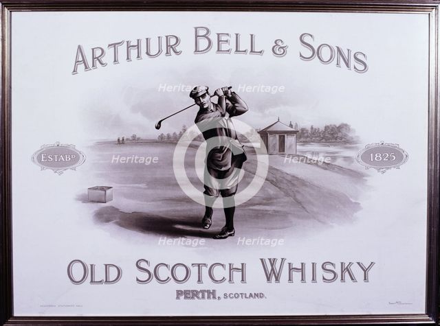 Poster for Arthur Bell and Sons Old Scotch Whisky, c1900. Creator: Unknown.