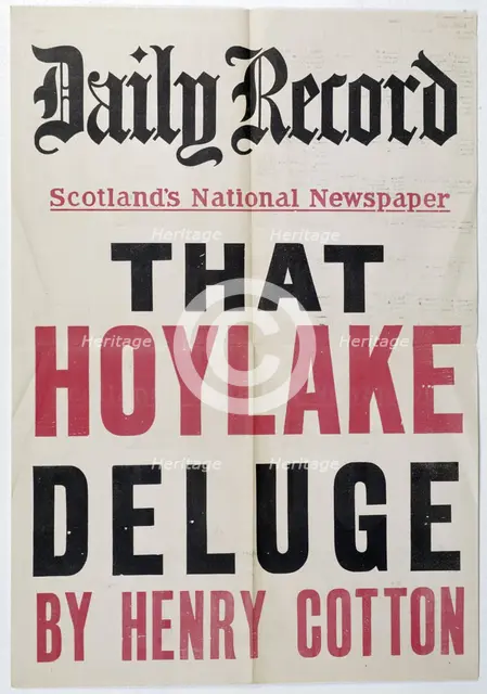 Poster for Daily Record, c1930-46. Creator: Unknown.