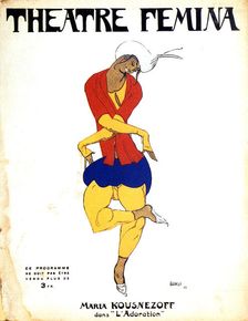 Poster for Igor Stravinsky's ballet The Rite of Spring 1911. Artist: Leon Bakst