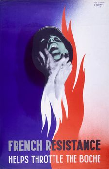 Poster ;French Resistance helps Throttle the Bosch 1944