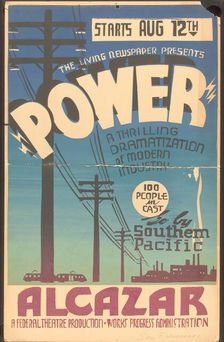 Poster from San Francisco production of Power (Alcazar), [193-]. Creator: Unknown