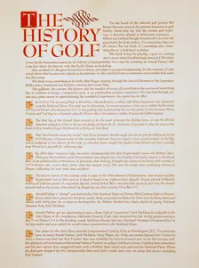 Poster illustrating "The History of Golf", c1970. Creator: Unknown