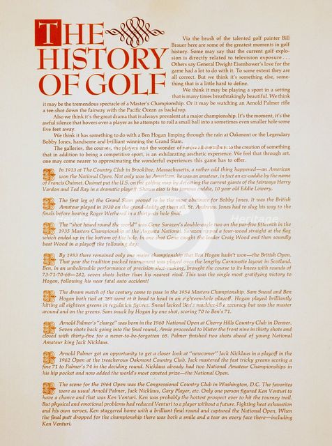 Poster illustrating "The History of Golf", c1970. Creator: Unknown.