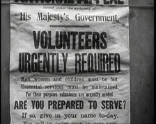 Poster Reads: Issued Under the Authority of His Majesty's Government, Volunteers Urgently..., 1926. Creator: British Pathe Ltd