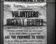 Poster Reads: Issued Under the Authority of His Majesty's Government, Volunteers Urgently..., 1926. Creator: British Pathe Ltd