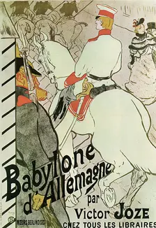 Poster to the Book Babylone d'Allemagne by Victor Joze, 1894. Artist: Henri de Toulouse-Lautrec
