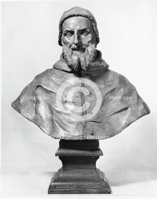Posthumous Bust of Pope Pius V, c. 1650. Creator: Unknown.