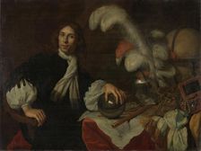 Posthumous Portrait of Aucke Stellingwerff, Admiral of Friesland, Killed 1665 at Lowestoft..., 1670. Creator: Lodewyk van der Helst
