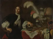 Posthumous Portrait of Aucke Stellingwerff, Admiral of Friesland, Killed 1665 at Lowestoft..., 1670. Creator: Lodewyk van der Helst