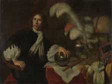 Posthumous Portrait of Aucke Stellingwerff, Admiral of Friesland, Killed 1665 at Lowestoft..., 1670. Creator: Lodewyk van der Helst