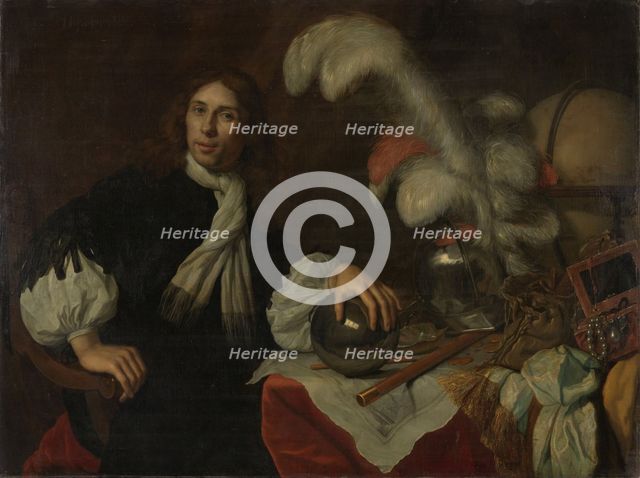 Posthumous Portrait of Aucke Stellingwerff, Admiral of Friesland, Killed 1665 at Lowestoft..., 1670. Creator: Lodewyk van der Helst.