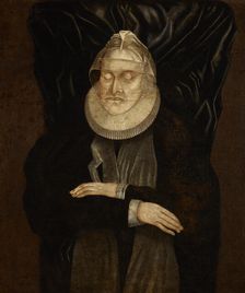 Posthumous Portrait of Duchess Anna Maria of Brandenburg (1567-1618), Wife of Barnim X..., 1618. Creator: Unknown