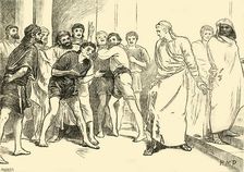 Posthumius in the Theatre at Tarentum 1890. Creator: Unknown