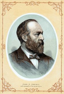 Posthomous portrait of James Abram Garfield, c1885