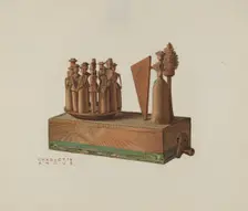 Pa. German Music Box, 1935/1942. Creator: Charlotte Angus