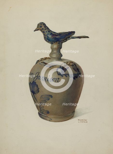 Pa. German Money Bank, c. 1936. Creator: Frances Lichten.