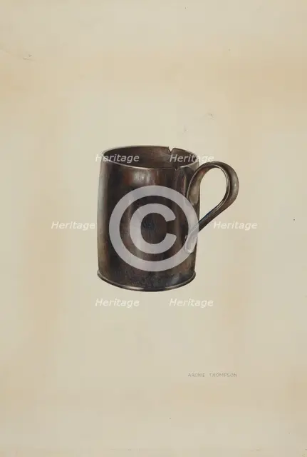 Pa. German Moravian Loving Cup, 1938. Creator: Archie Thompson.