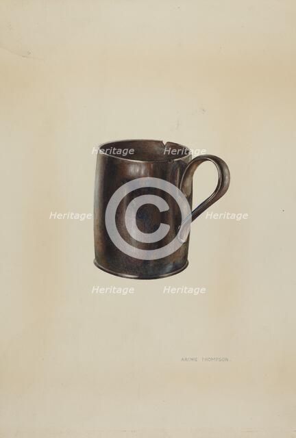 Pa. German Moravian Loving Cup, 1938. Creator: Archie Thompson.