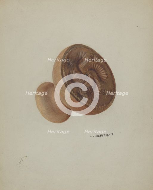 Pa. German Butter Mold, 1935/1942. Creator: C. Mansfield.