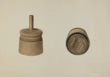 Pa. German Butter Mold, 1935/1942. Creator: Clyde L. Cheney