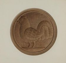 Pa. German Butter Mold, 1935/1942. Creator: Alfred H. Smith