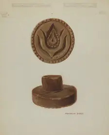 Pa. German Butter Mold, c. 1940. Creator: Albert J. Levone