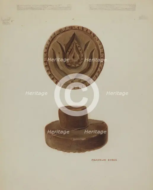 Pa. German Butter Mold, c. 1940. Creator: Albert J. Levone.