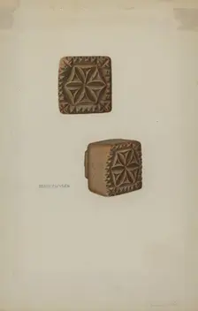 Pa. German Butter Mold, c. 1941. Creator: Henry Zwysen