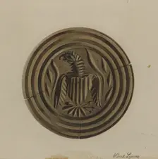 Pa. German Butter Mold, c. 1938. Creator: Albert J. Levone