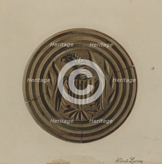 Pa. German Butter Mold, c. 1938. Creator: Albert J. Levone.