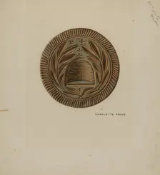 Pa. German Butter Mold, c. 1938. Creator: Charlotte Angus