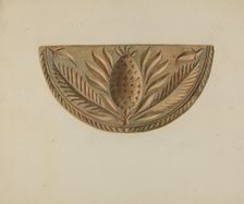 Pa. German Butter Mold, c. 1938. Creator: Roy Weber